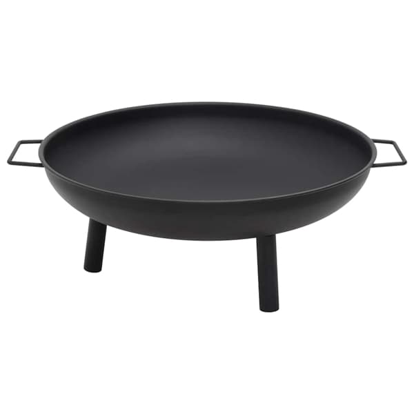 vidaXL Eldstad 67,5x58x22,5 cm stål Svart