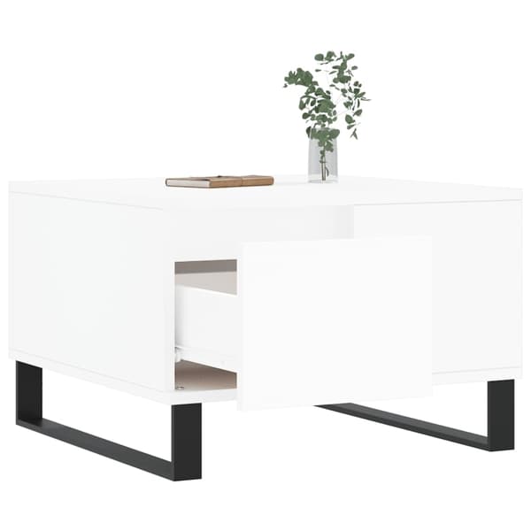 vidaXL Soffbord vit 55x55x36,5 cm konstruerat trä Vit