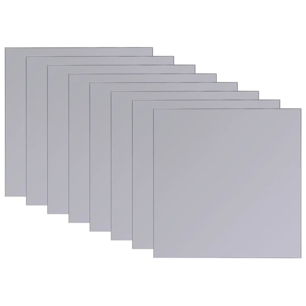 vidaXL Spegelplattor utan ram glas 16 st 20,5 cm Silver