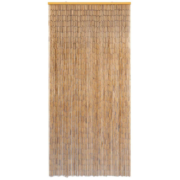 vidaXL Dörrdraperi i bambu 90x200 cm Brun