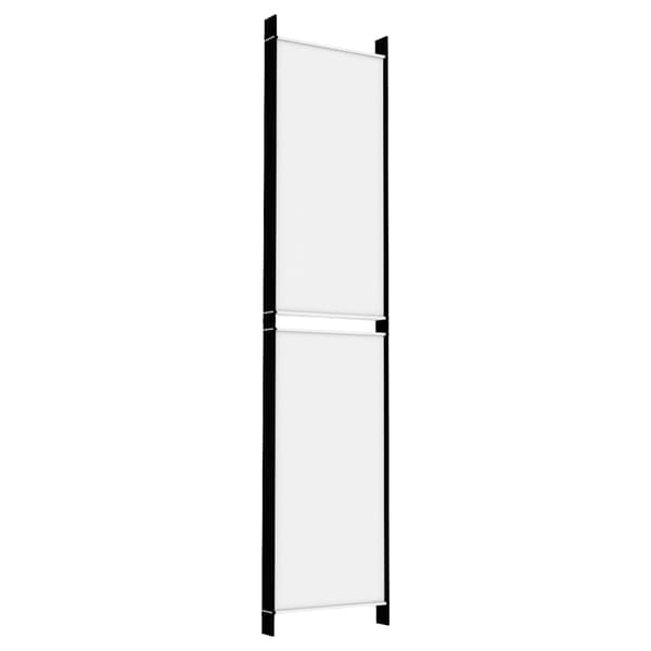 vidaXL Rumsavdelare 6 paneler vit 300x220 cm tyg Vit