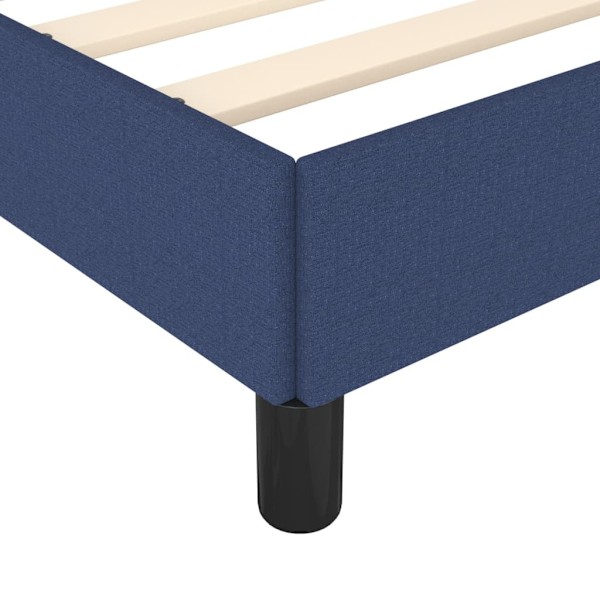 vidaXL Sängram blå 200x200 cm tyg Blå