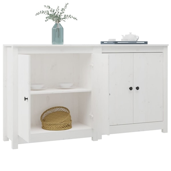 vidaXL Skänkar 2 st vit 70x35x80 cm massiv furu Vit