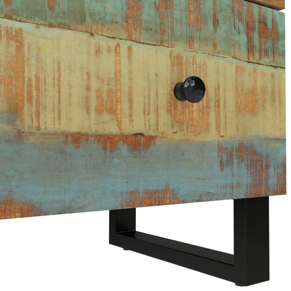 vidaXL Skänk 2 delar 60x33x75 cm massivt återvunnet trä Brun