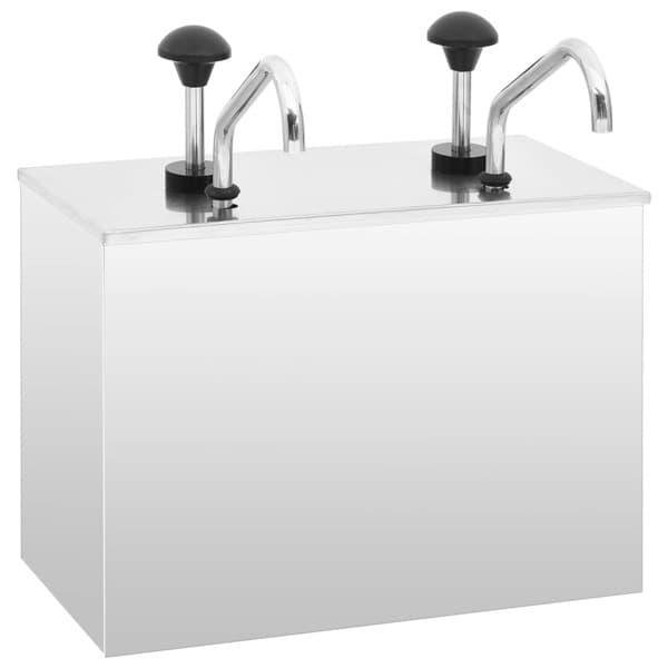 vidaXL Dressingbehållare rostfritt stål 2 x 3,5 L Silver