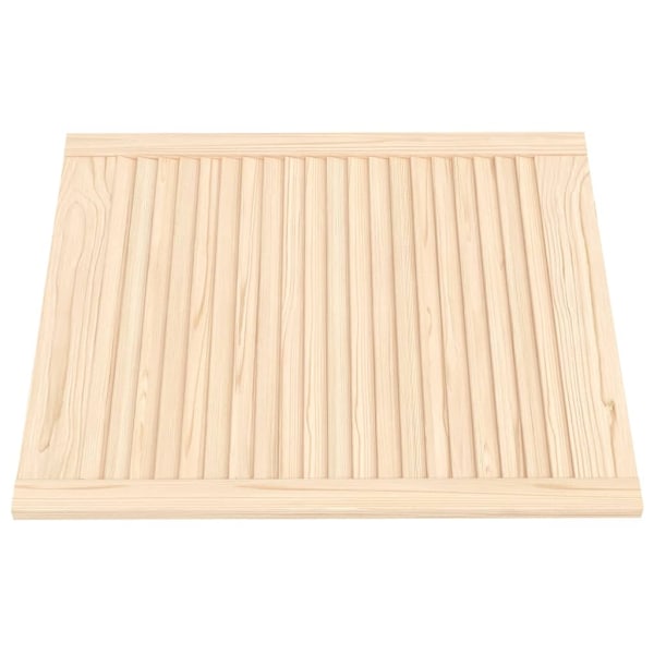 vidaXL Skåpluckor lamelldesign 2 st 69x59,4 cm massiv furu Brun