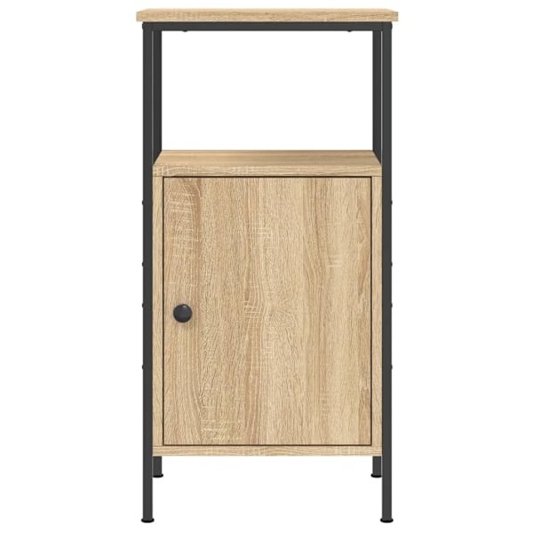 vidaXL Sängbord 2 st sonoma-ek 41x31x80 cm konstruerat trä Brun