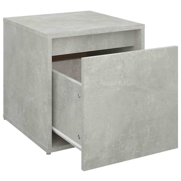 vidaXL Låda betonggrå 40,5x40x40 cm konstruerat trä Grå