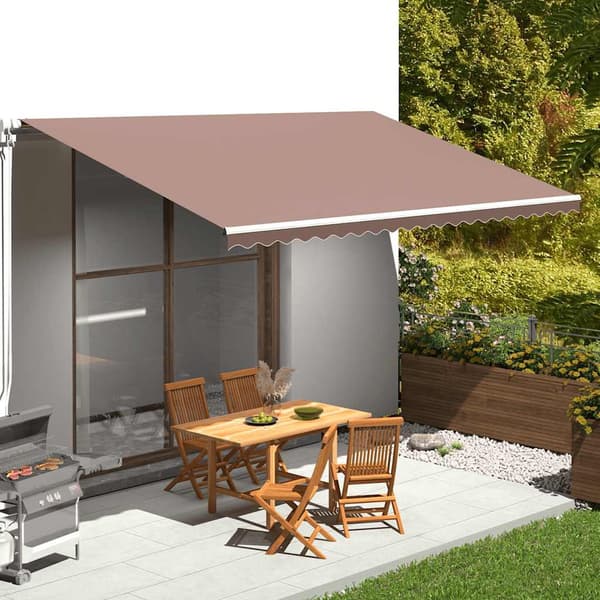 vidaXL Markisväv brun 5x3 m Brun