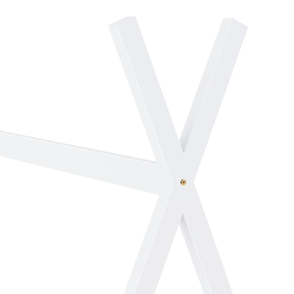 vidaXL Barnsäng vit massiv furu 70x140 cm Vit