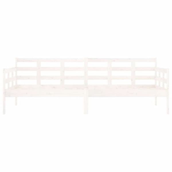 vidaXL Dagbädd vit 80x200 cm massiv furu Vit