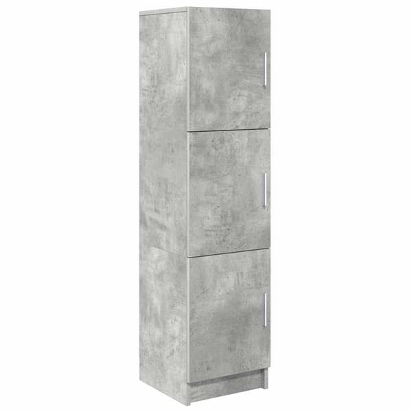 vidaXL Skrivbord 2 pcs Betonggrå Grå