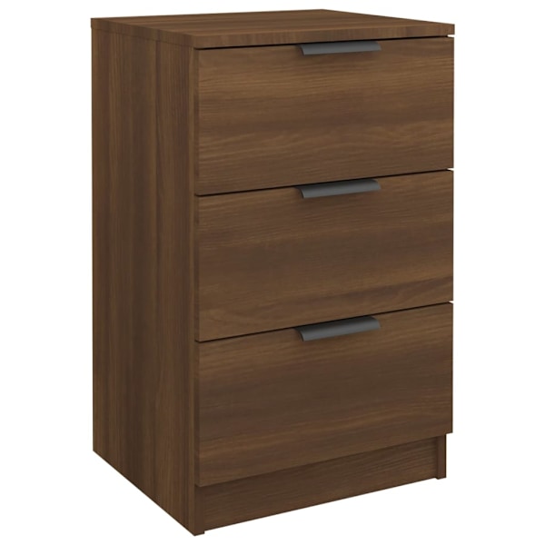 vidaXL Sängbord brun ek 40x36x65 cm Brun