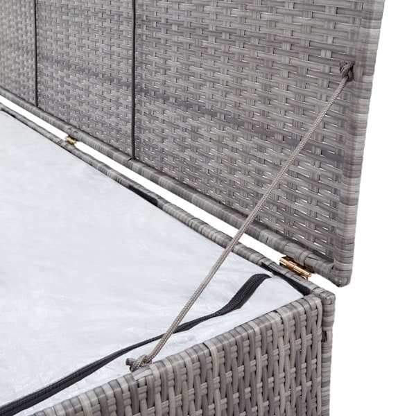 vidaXL Dynbox grå 150x100x100 cm konstrotting grå
