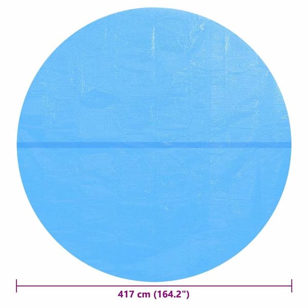 vidaXL Poolskydd blå 417 cm PE Blå