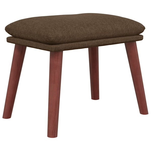 vidaXL Fotpall brun 45x29,5x35 cm tyg Brun