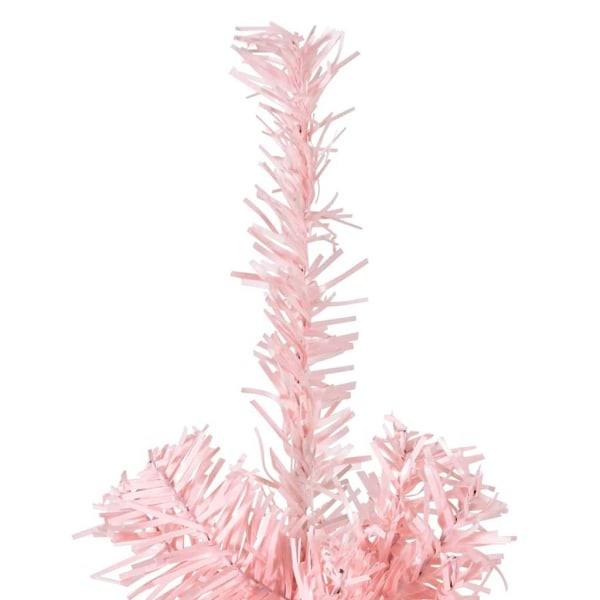 vidaXL Smal halv plastgran med stativ rosa 210 cm Rosa