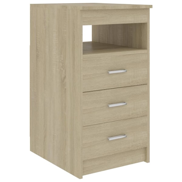 vidaXL Skrivbord sonoma-ek 140x50x76 cm konstruerat trä Brun