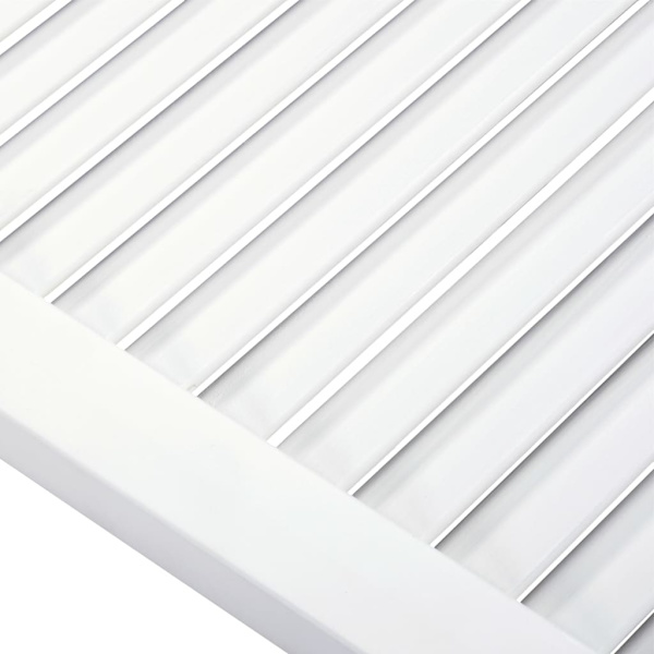 vidaXL Skåpluckor lamelldesign 2 st vit 99,3x59,4 cm massiv furu Vit