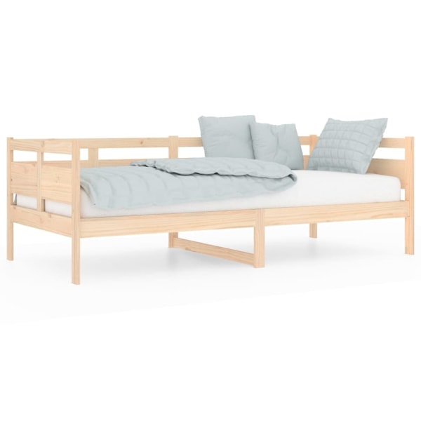 vidaXL Dagbädd 90x200 cm massiv furu Brun