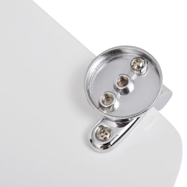 vidaXL Toalettsits med hårt lock MDF vit Vit