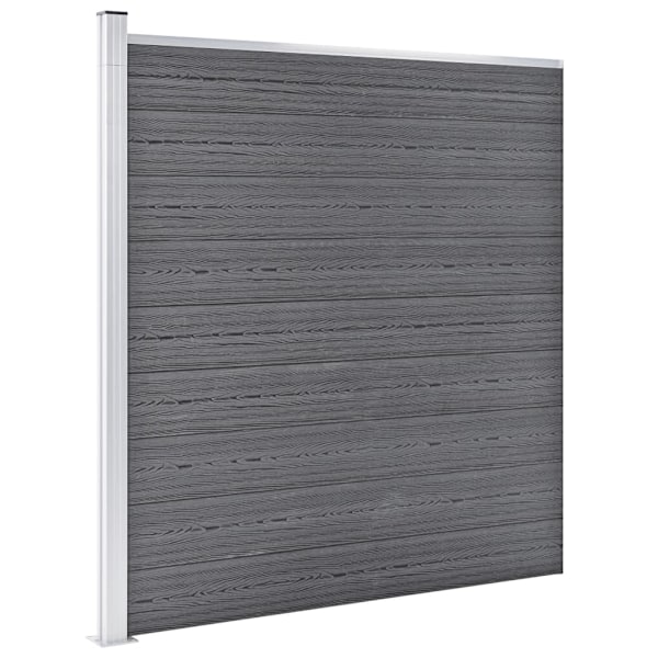 vidaXL Staketpanel WPC 353x186 cm grå grå