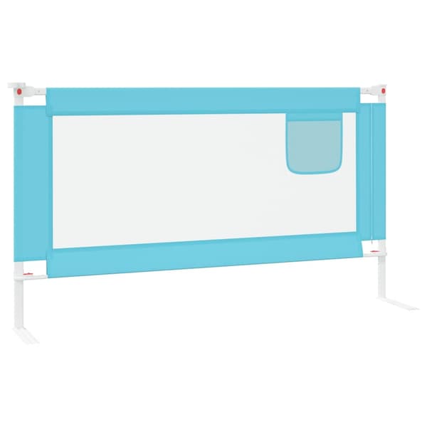 vidaXL Sängskena för barn blå 150x25 cm tyg Blå