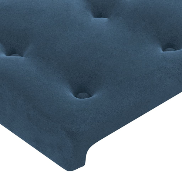 vidaXL Sänggavel blå 100 x 5 x 78/88 cm sammet Blå