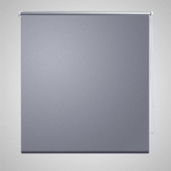 vidaXL Rullgardin grå 120 x 175 cm mörkläggande grå