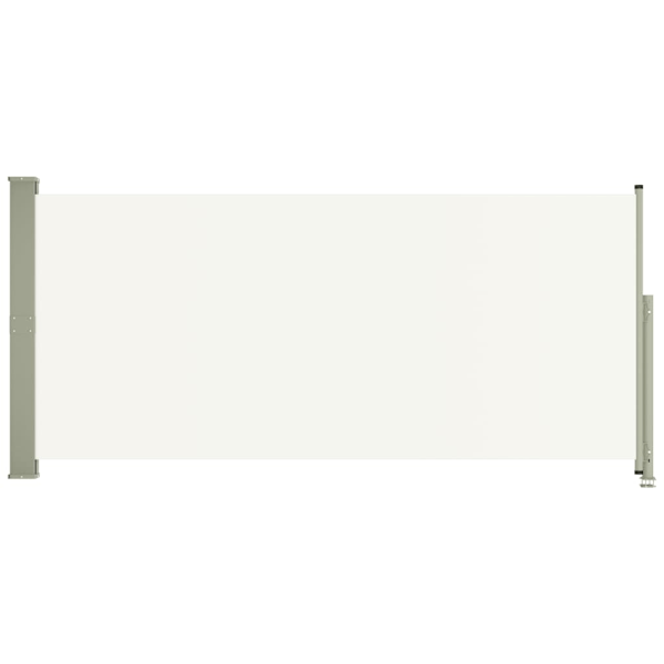 vidaXL Infällbar sidomarkis 140x300 cm gräddvit Creme