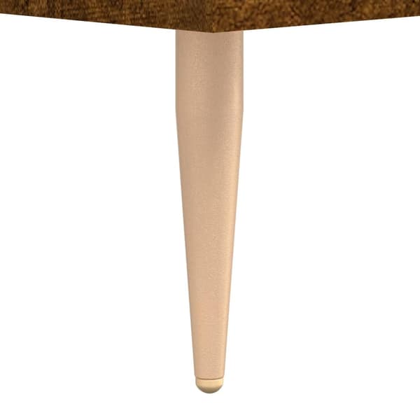 vidaXL Byrå rökfärgad ek 90x34x80 cm konstruerat trä Brun