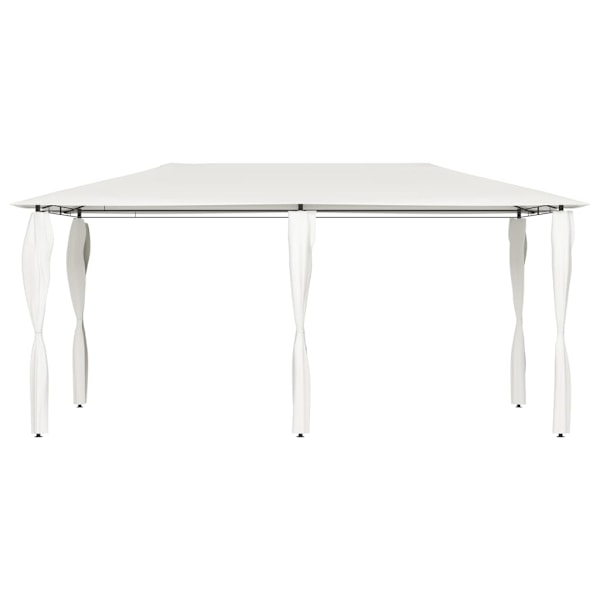 vidaXL Paviljong med stolpar 2,98x5,3x2,59 m gräddvit 160 g/m² Creme