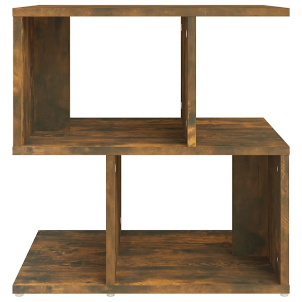 vidaXL Sängbord rökfärgad ek 50x30x51,5 cm konstruerat trä Brun