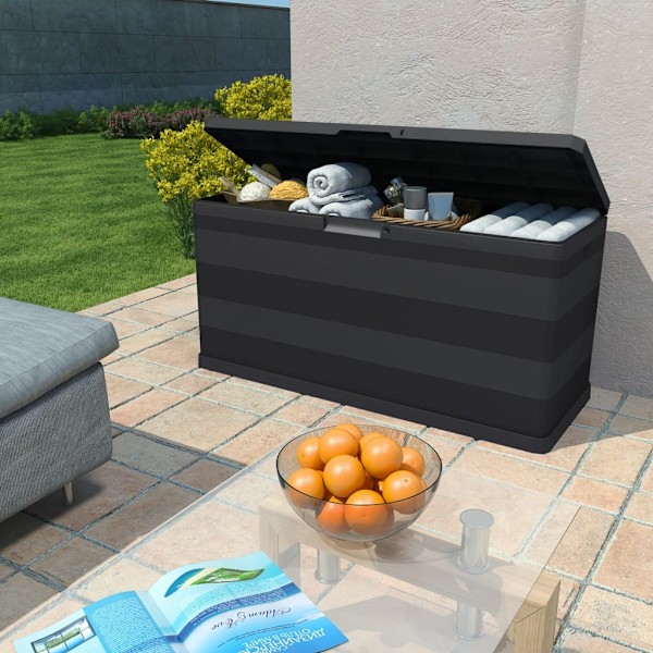 vidaXL Dynbox 117x45x56 cm svart Svart