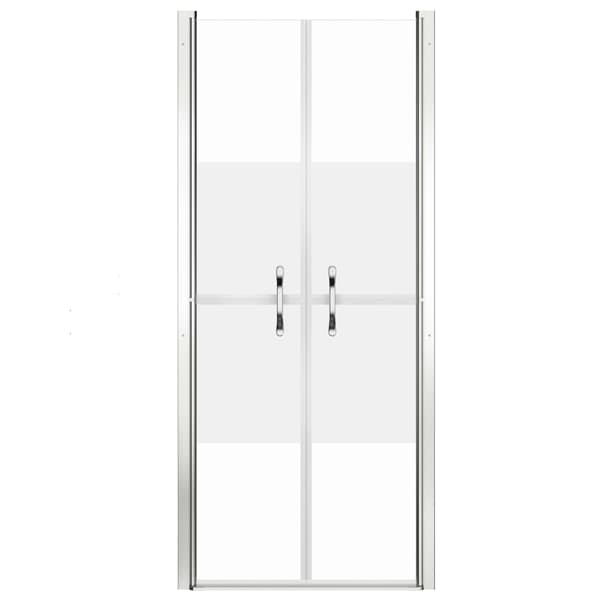 vidaXL Duschdörr halvfrostad ESG 76x190 cm