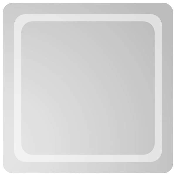 vidaXL Badrumsspegel LED 60x60 cm Transparent
