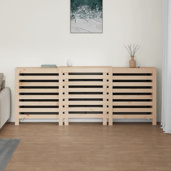 vidaXL Elementskydd 210x21x85 cm massiv furu Brun