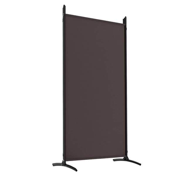 vidaXL Rumsavdelare 5 paneler brun 433x180 cm tyg Brun