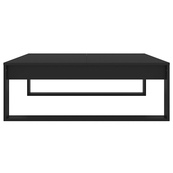 vidaXL Soffbord svart 100x100x35 cm konstruerat trä Svart