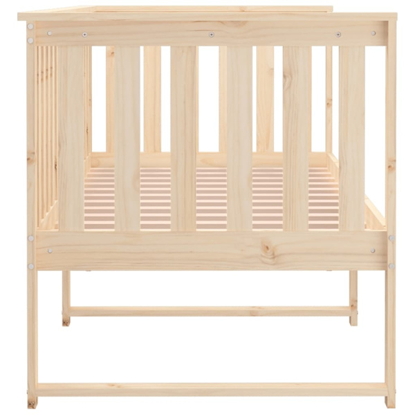 vidaXL Dagbädd 75x190 cm massivt furu Brun