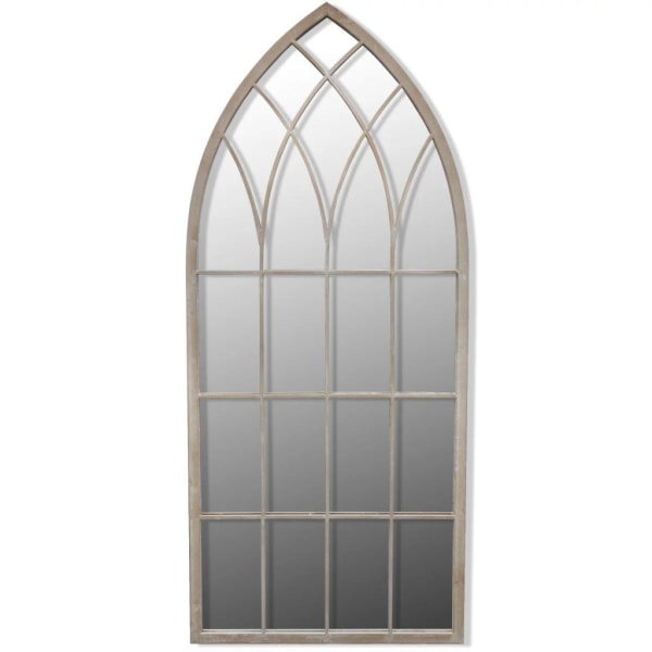 vidaXL Spegel med gotisk design inom-/utomhus 50x115 cm Silver