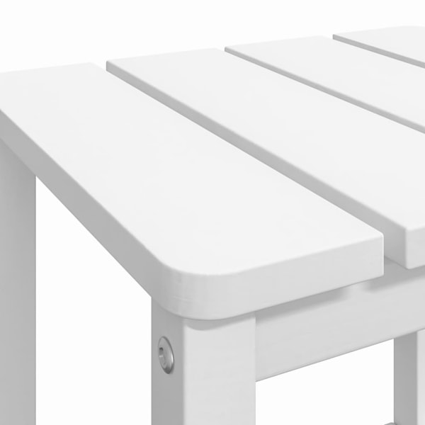 vidaXL Adirondack bord vit 38x38x46 cm HDPE Vit