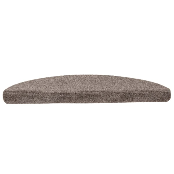vidaXL Trappstegsmattor självhäftande 10 st beige 56x17x3 cm brodyr Creme