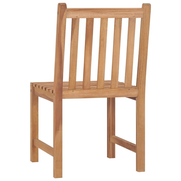 vidaXL Trädgårdsstolar 6 st med dynor massiv teak Creme
