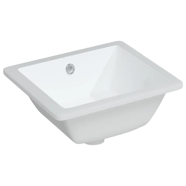 vidaXL Handfat vit 36x31,5x16,5 cm rektangulär keramik Vit