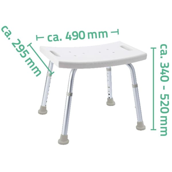 RIDDER Badrumspall 150 kg vit A00601101 Vit