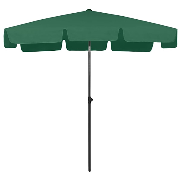vidaXL Strandparasoll grön 200x125 cm Grön