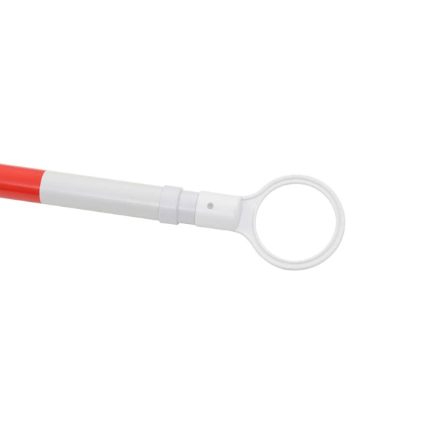 vidaXL Utdragbara konstänger 2 st plast 130-215 cm Vit