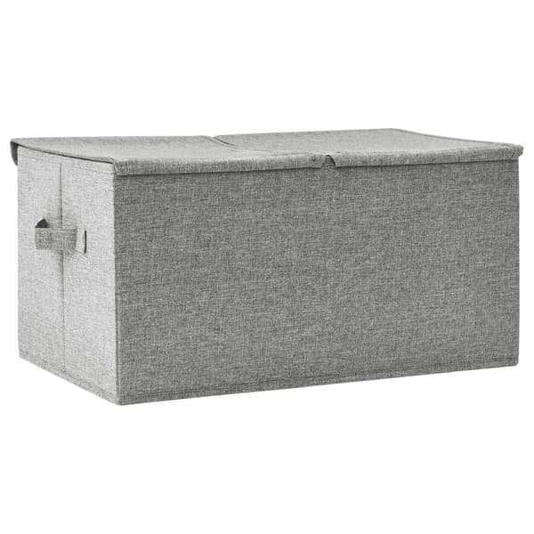 vidaXL Förvaringslåda tyg 50x30x25 cm grå grå