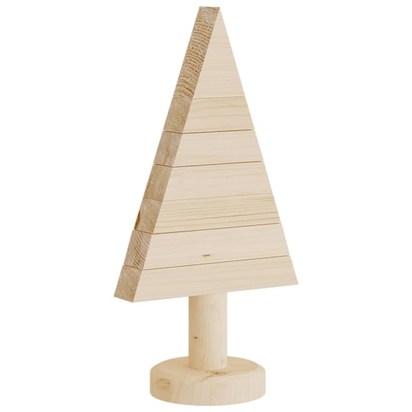 vidaXL Julgran i trä 2 st 30 cm massiv furu Brun